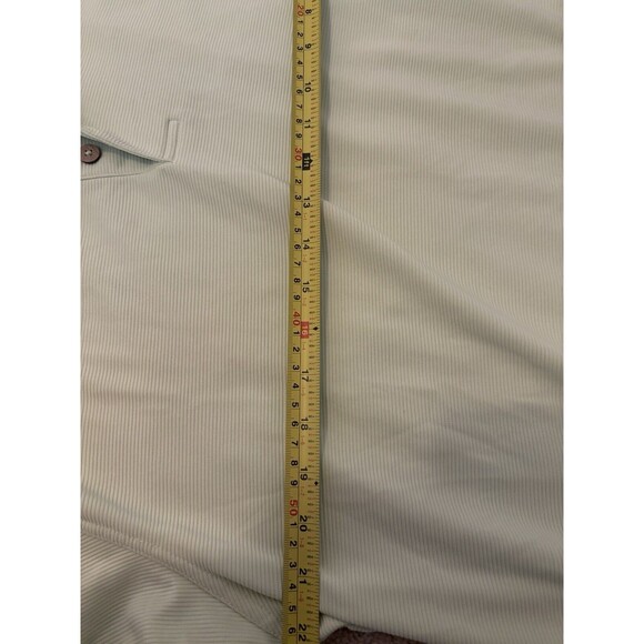 Cubavera Polo Shirt Men XL Pale Green Solid Textured Short Sleeve - Picture 9 of 11